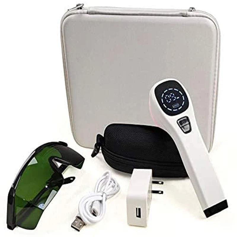 Laser Therapy Device for Pain Relief - Handheld LLLT 808nm by Tidesmit Back Massage Instrument 4x 808nm US plug Tidesmit