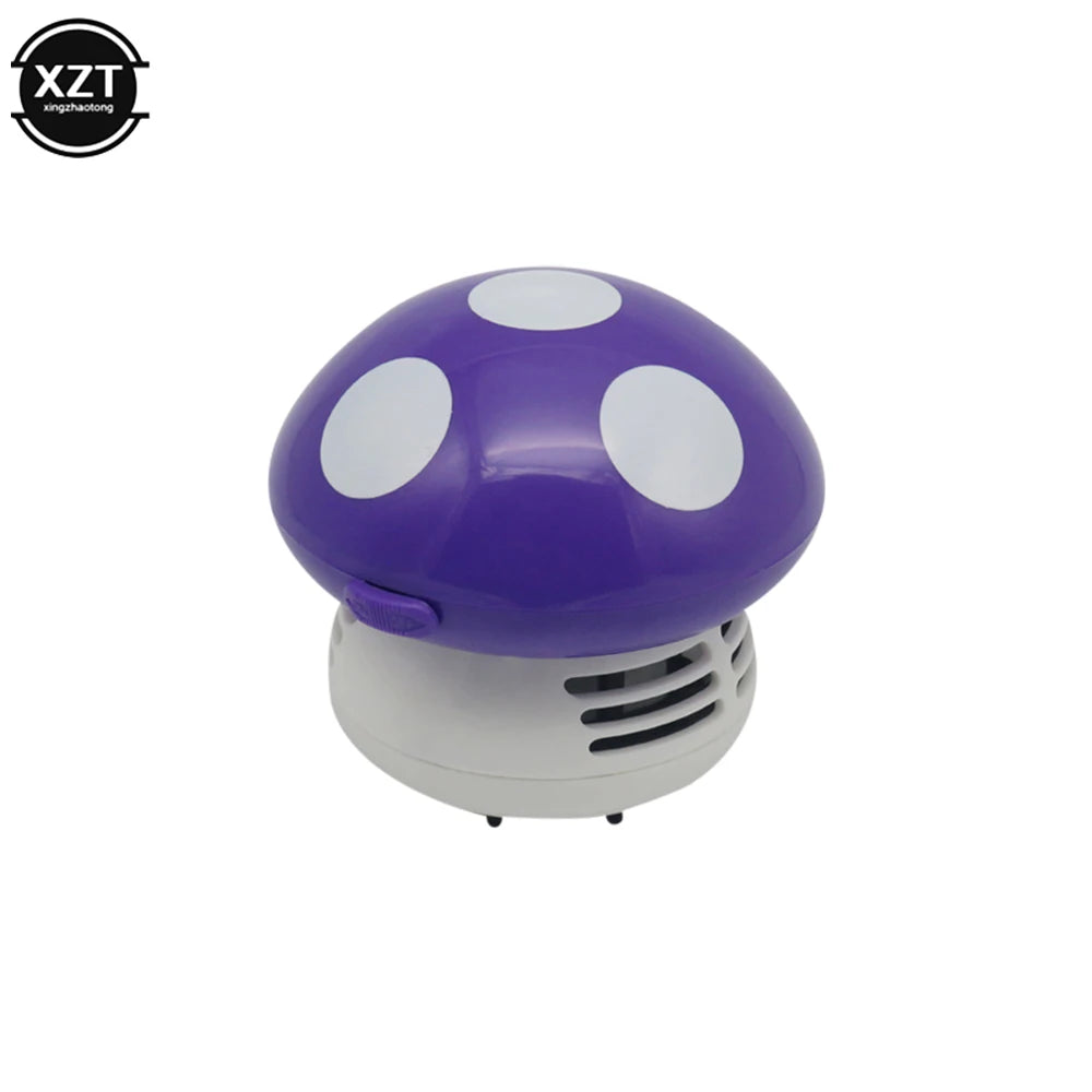 Mini Desktop Vacuum Cleaner 6 Colors Cute Small Mushroom Corner Desk Table Dust Vacuum Cleaner For Car Home Computer New Sweeper