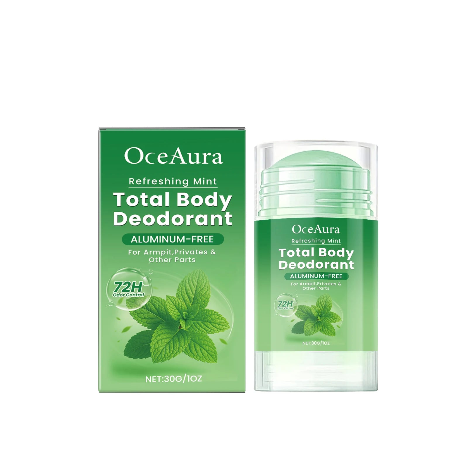 Tidesmit mint fragrance antiperspirant deodorant stick for long-lasting body odor protection and sweat control.