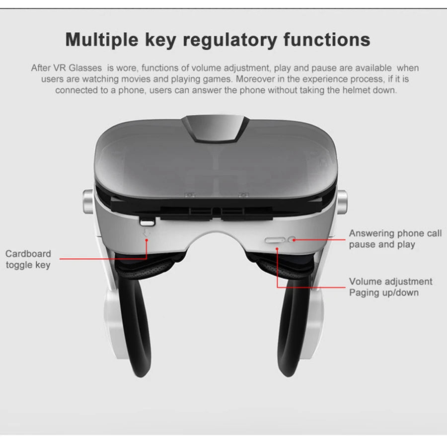 VR Headset for Smartphones with Remote - Immersive 3D Mobile Gaming Tidesmit