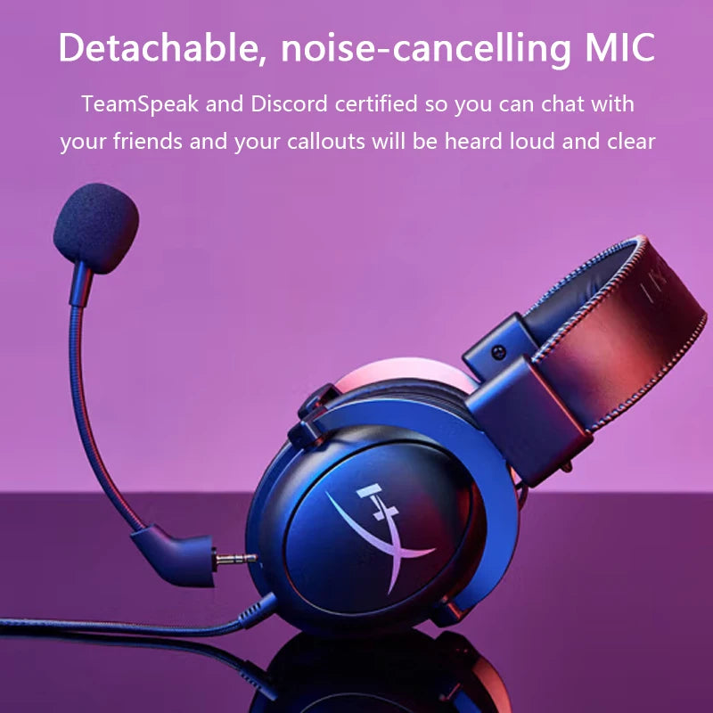 HyperX Cloud II Over-Ear Gaming Headset – 7.1 Surround Sound, Black Tidesmit