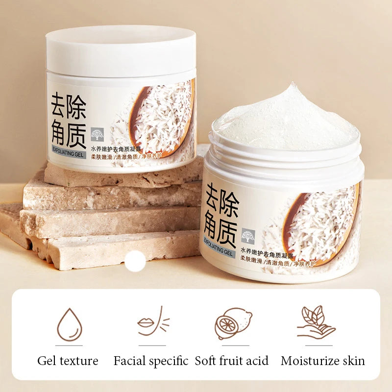 White Rice Exfoliating Gel - Gentle Brightening Facial Scrub | Tidesmit Scrubs Treatments Tidesmit