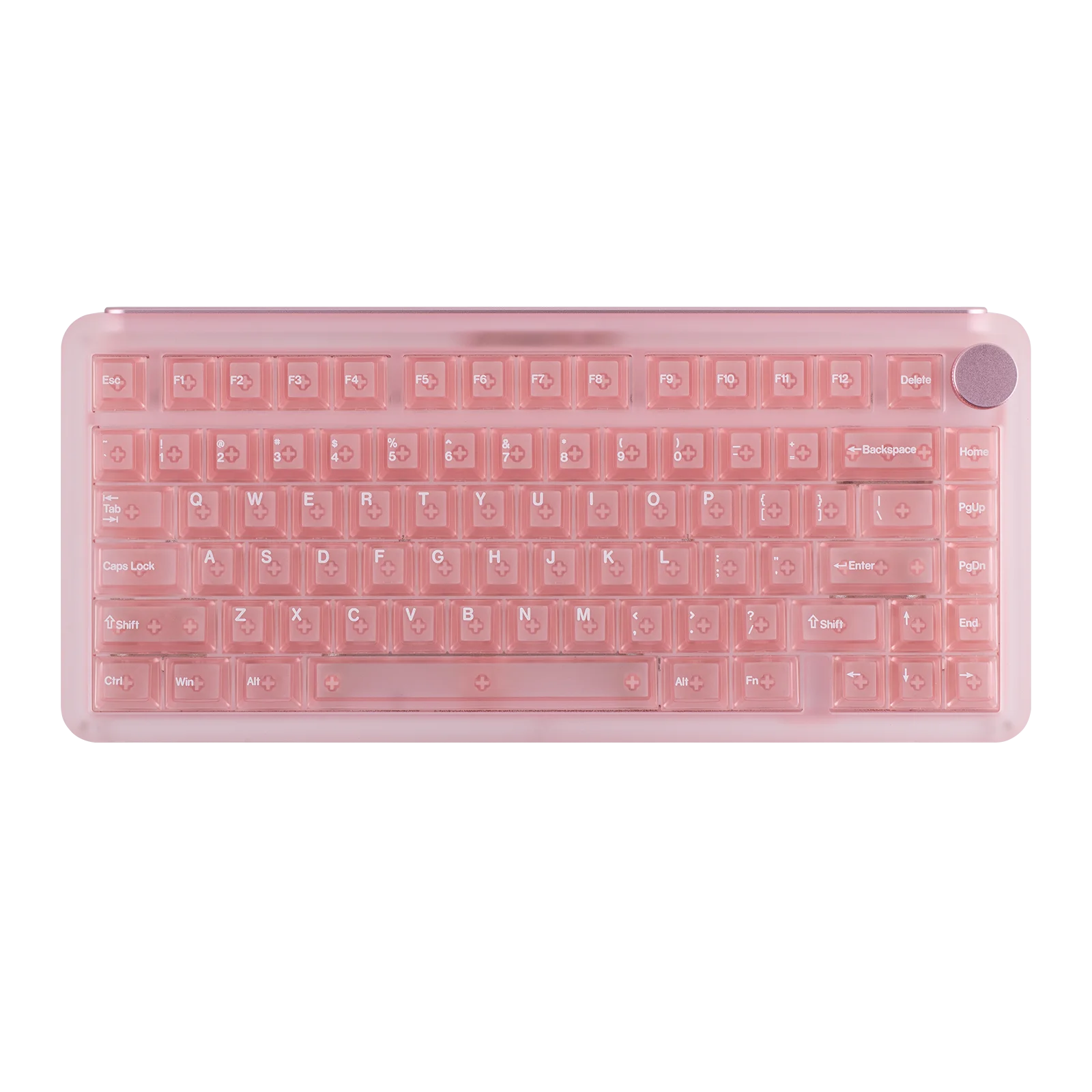 KiiBOOM Phantom81 V4 75% ANSI US Layout Tri-mode Wireless Acrylic Semi-Translucent Mechanical Keyboard with Shine Through Keycap