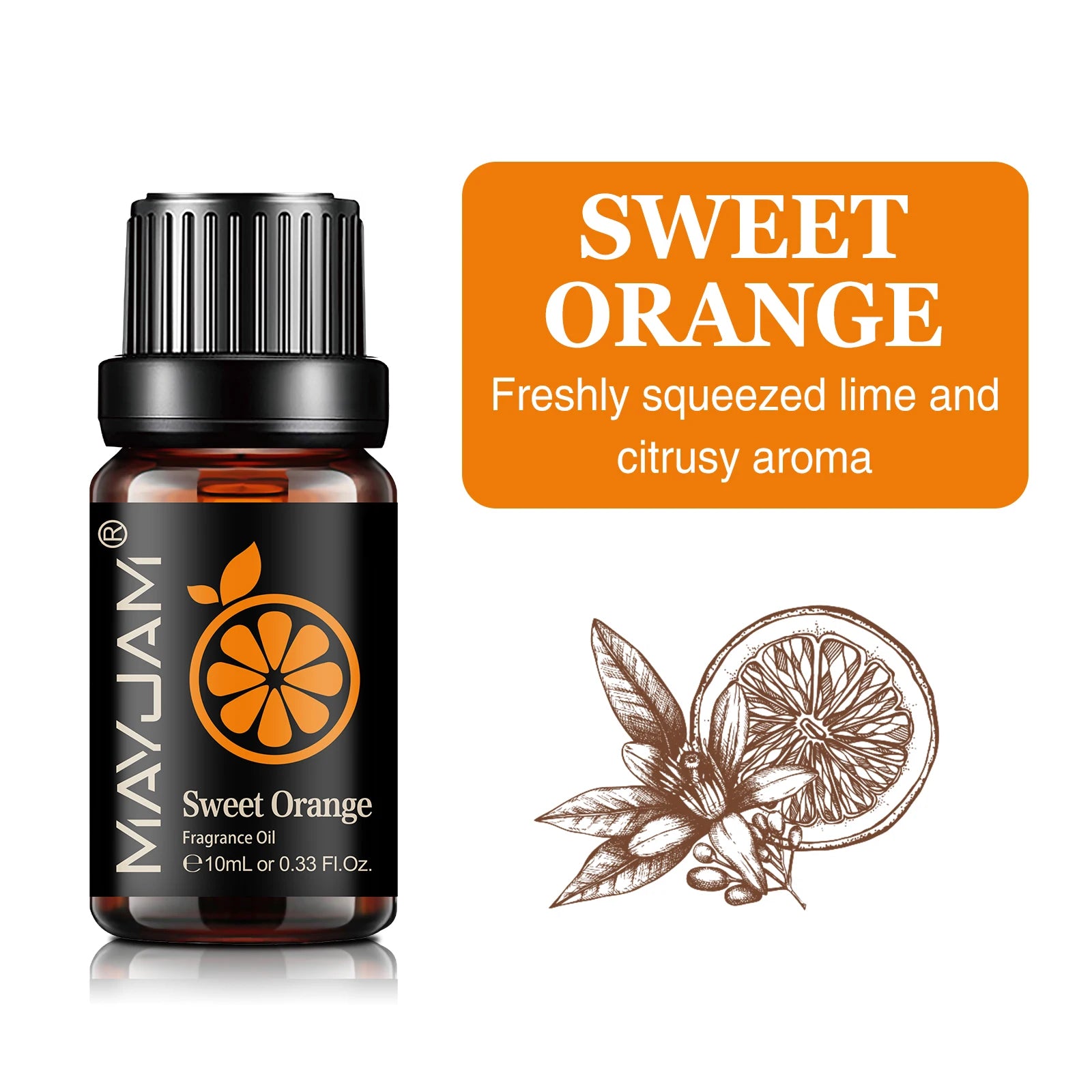 MAYJAM 10ML Fruit Fragrance Oil Strawberry Watermelon Mango Coconut Cherry For Humidifier Candle Soap Making Air Freshener