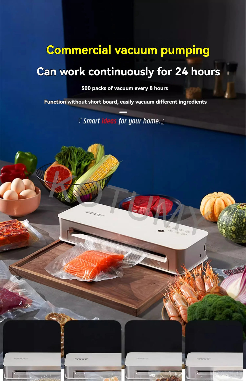 Fully Automatic Creation Of Vacuum Sealing Machine Family Expenses Heat Sealer Vacuuming retain freshness