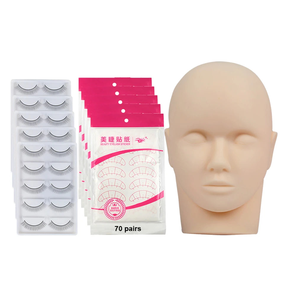 Tidesmit mannequin training head with removable eyelids for professional eyelash extension and face makeup practice