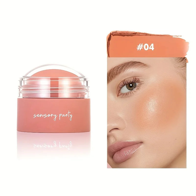 Tidesmit waterproof blush cream swatch in 6 shades long-lasting multi-use face makeup