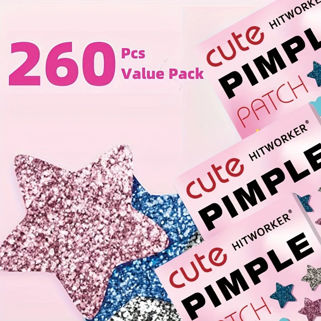 Hydrogel non irritating acne patch -260 pieces per box - alcohol free, used to absorb acne secretion, necessary for acne care