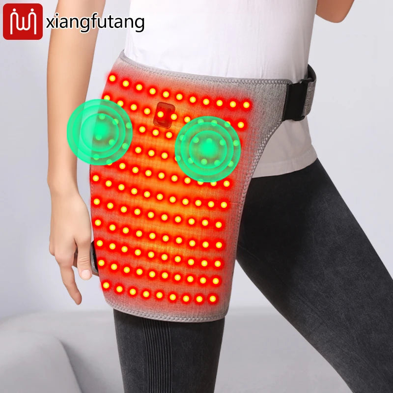 Hip Massager with Red Light Heat Vibration for Targeted Muscle Recovery Relaxation Treatment Tidesmit
