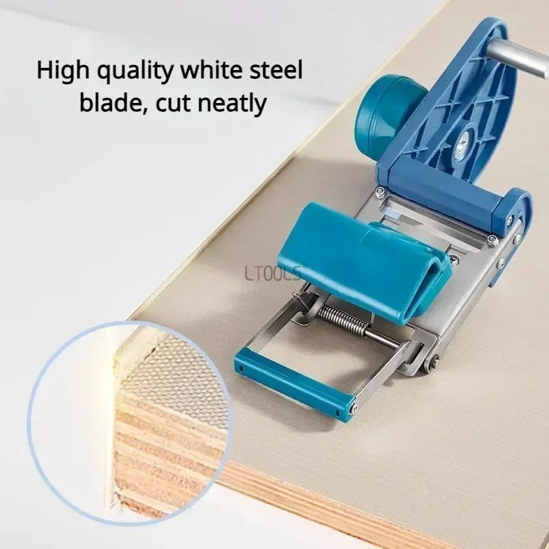 New Edge Banding Cutter Woodworking Curved/Straight Dual Purpose Quick Edge Banding Trimmer Carpentry PVC Edge Band Cutting Tool