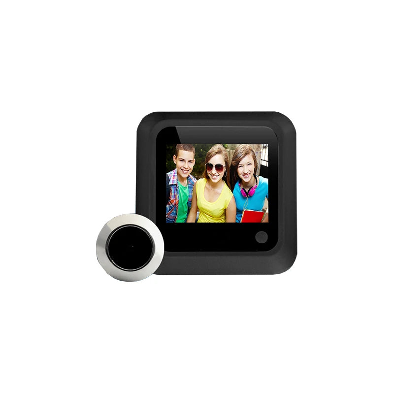 Danmini 2.4 Inch Hidden Peephole Doorbell 300 Thousand Pixels 120° Wide-angle Camera Digital Cat Eye Door Viewer Outdoor Monitor
