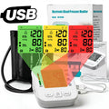 LCD Backlight Blood Pressure Test Kit Upper Arm BP Monitor Automatic Tonometer Digital Sphygmomanometer for Home Use Health Care