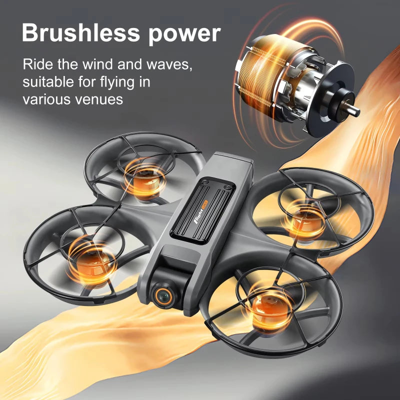 4K Camera Drone with Dual Lens and Brushless Motor - S156 Foldable Tidesmit