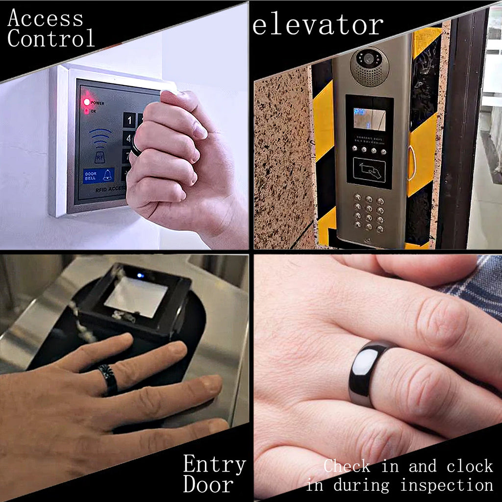 NFC Smart Health Ring | Ceramic Access Control & Fitness Tracker Tidesmit
