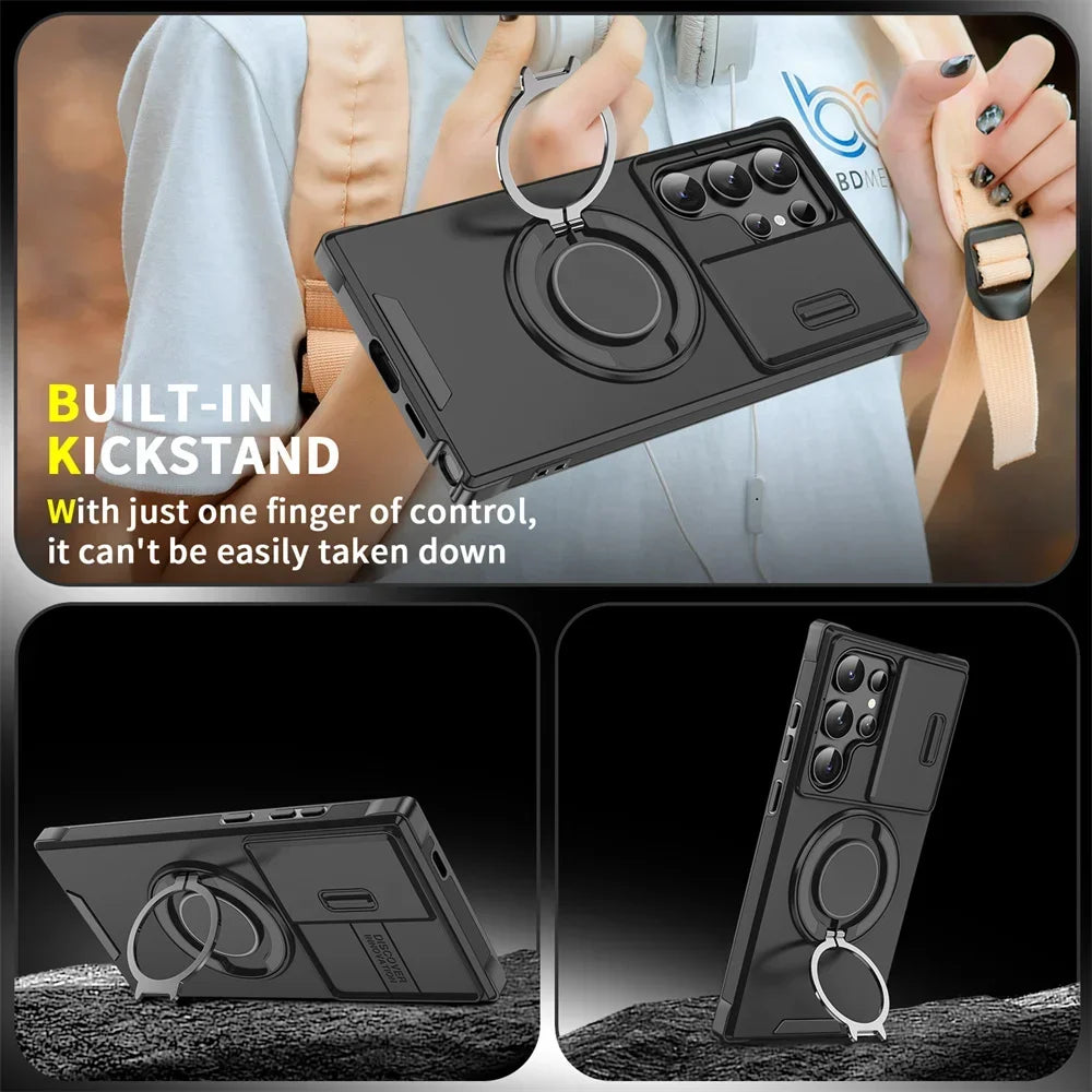 Samsung Galaxy S25 Magnetic Case with Camera Cover - Slim Fit Protection Tidesmit