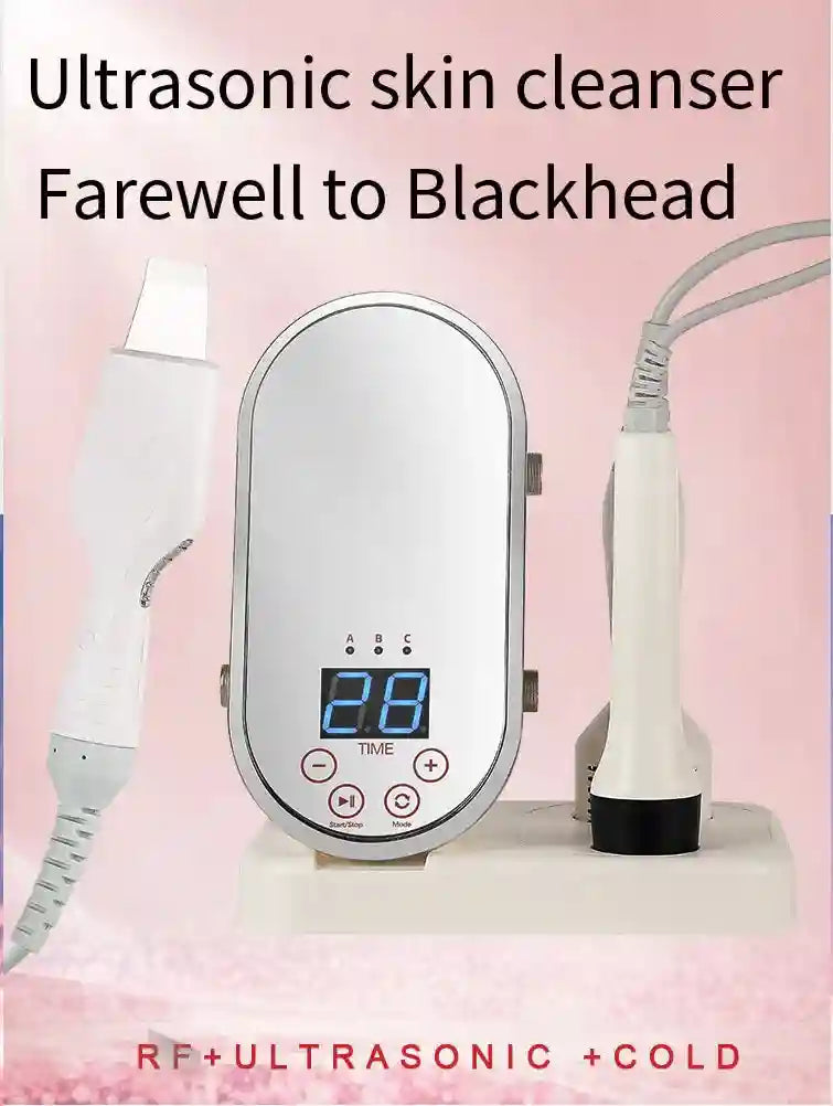 RF Skin Tightener Facial Massager | Ultrasonic Wrinkle Tool with Heat Eye Massage Instrument Tidesmit