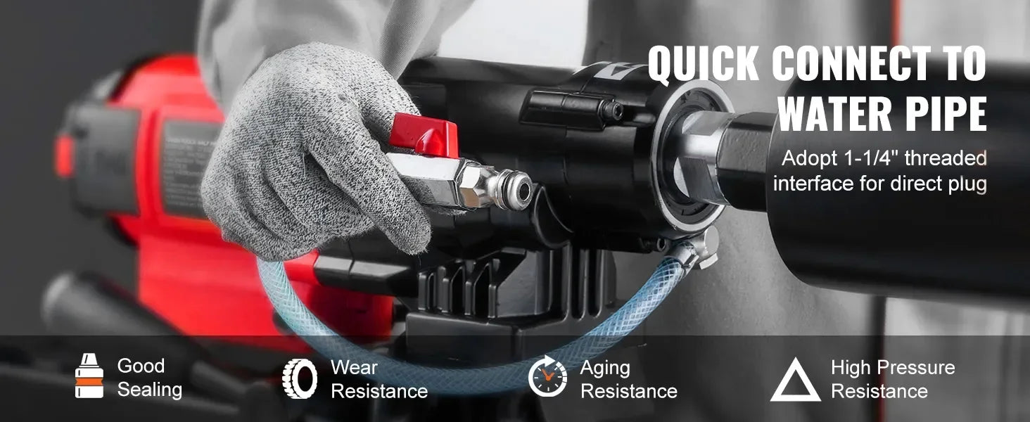 VEVOR 3200W wet dry dual-purpose diamond drilling machine 750 rpm concrete with bracket water drilling rig