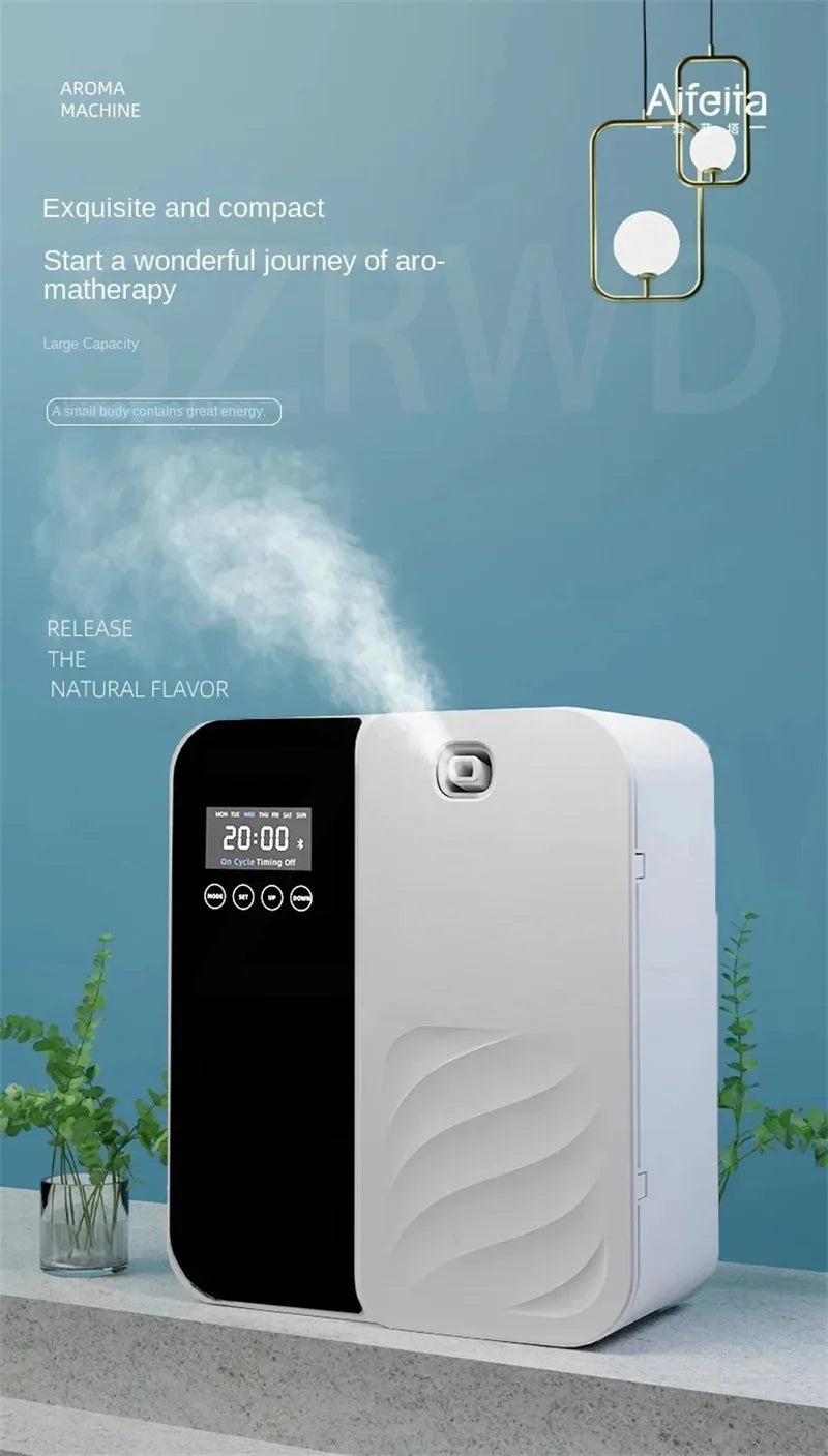 Wall Mounted Aroma Diffuser500ML Commercial Hotel Fragrance Machine Bar KTV Automatic Waterless Essential Oil Nebulizer Diffuser