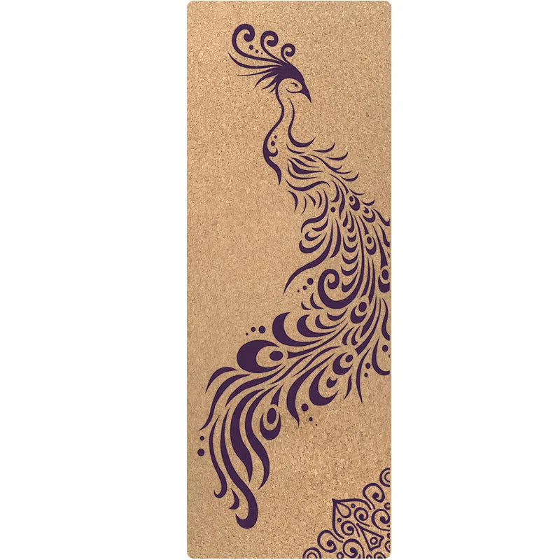 Non-slip Grab Shock Absorption Thickened Men's Yoga Sports Fitness Cork Folding Towel Yoga Mat