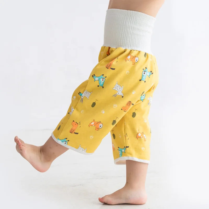 Baby Diaper Pants Waterproof Skirt Cloth Diapers Infant Leak-proof Urine Training Pants Kids Nappy Sleeping Bed Potty Trainining