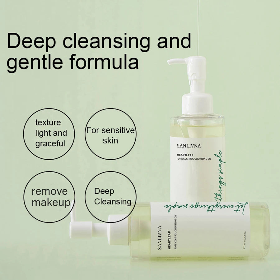 Heartleaf Pore Cleansing Oil 200ml | Deep Exfoliating Face Wash Scrubs Treatments Tidesmit
