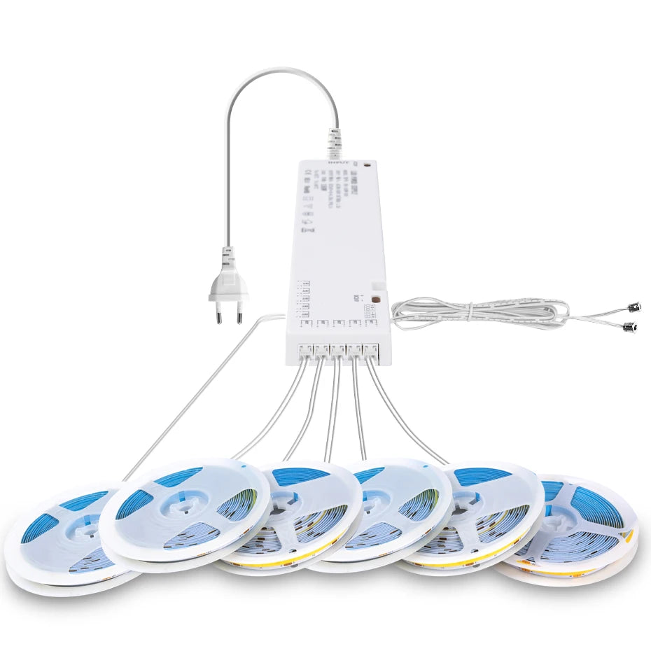DC 24V COB LED Strip Light AU EU US UK Plug with Door Motion Sensor Control Led Cabinet Lamp for Showcase Wardrobe Lighting
