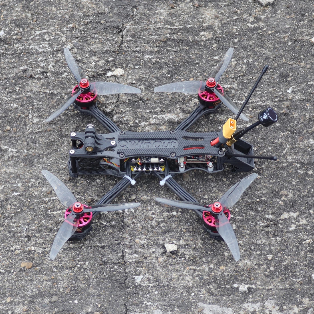 FPV Racing Drone 220mm RTF 4S Brushless Quadcopter Kit Tidesmit
