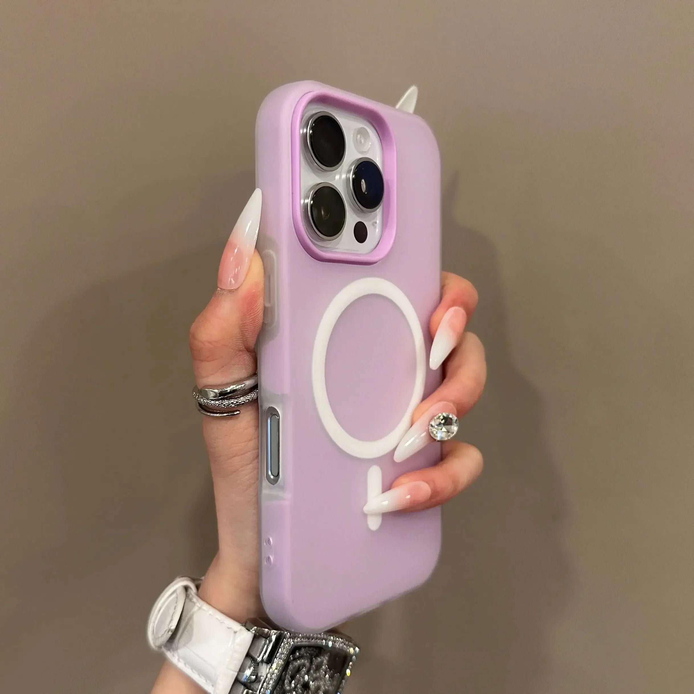 MagSafe Phone Case with Military-Grade Protection for iPhone Purple Tidesmit