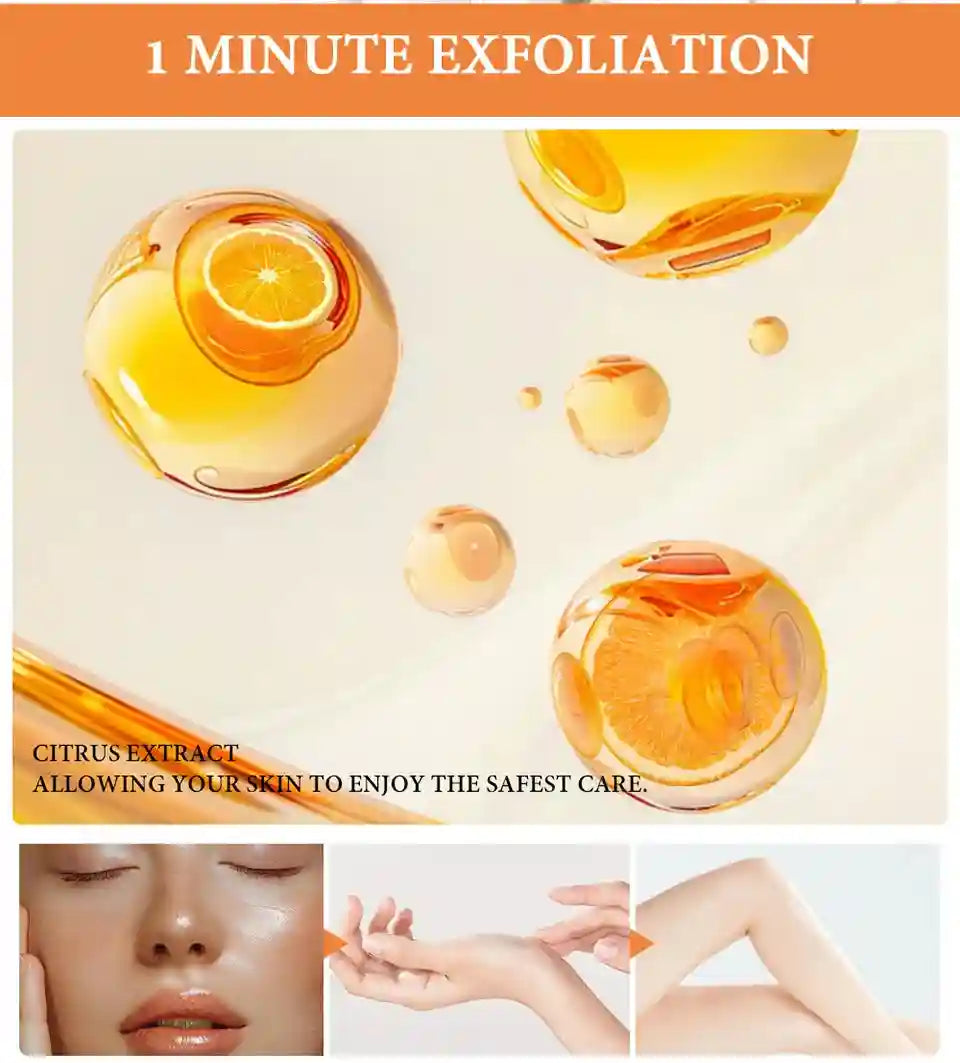 Orange Exfoliating Gel for Radiant Skin - Natural Brightening Treatment Scrubs Treatments Tidesmit