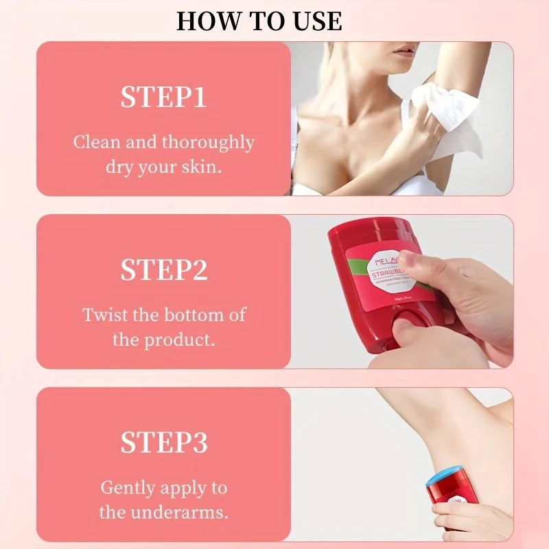Tidesmit Lavender and Strawberry 50g deodorant sticks providing 48-hour moisture and refreshing underarm protection.