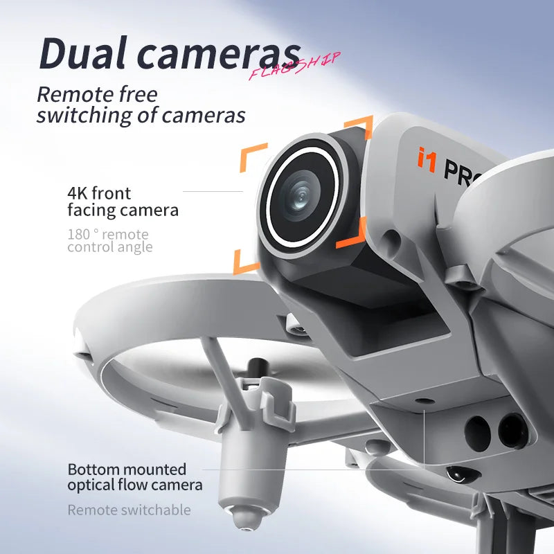 Mini 4K Camera Drone - Obstacle Avoidance & Foldable Design (i1PRO) Tidesmit