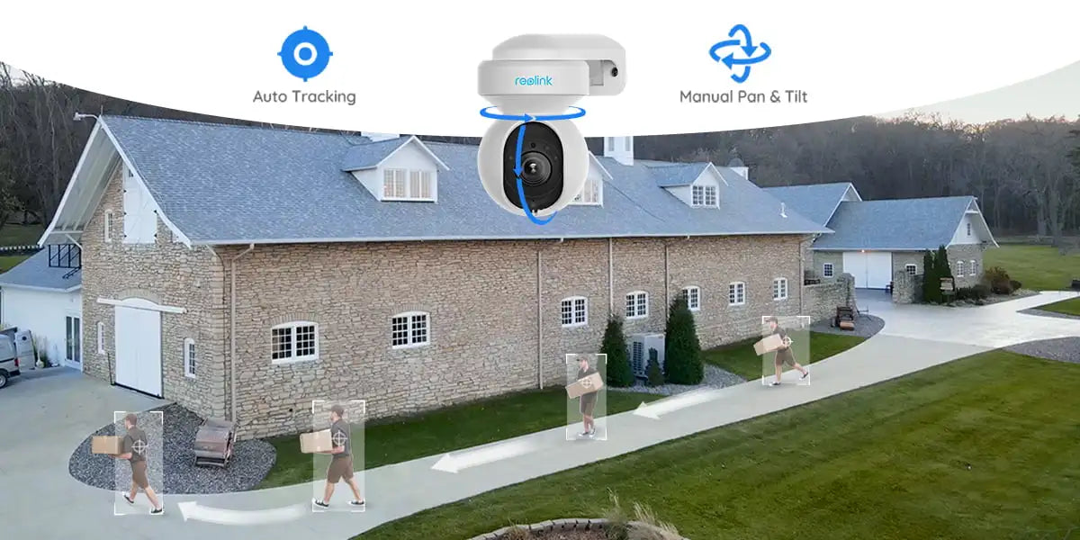 REOLINK 4K Outdoor Plug-in WiFi 6 Security Camera 3X Optical PTZ Camera for Home Security Smart Motion Tracking with Spotlight