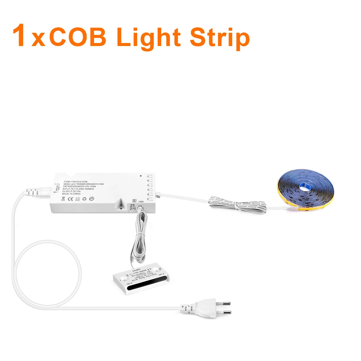 12V COB LED Strip Light Smart Double Door Sensor Switch Cabinet lights for your room Lighting Dupont LED Tape Door Open Light-ON