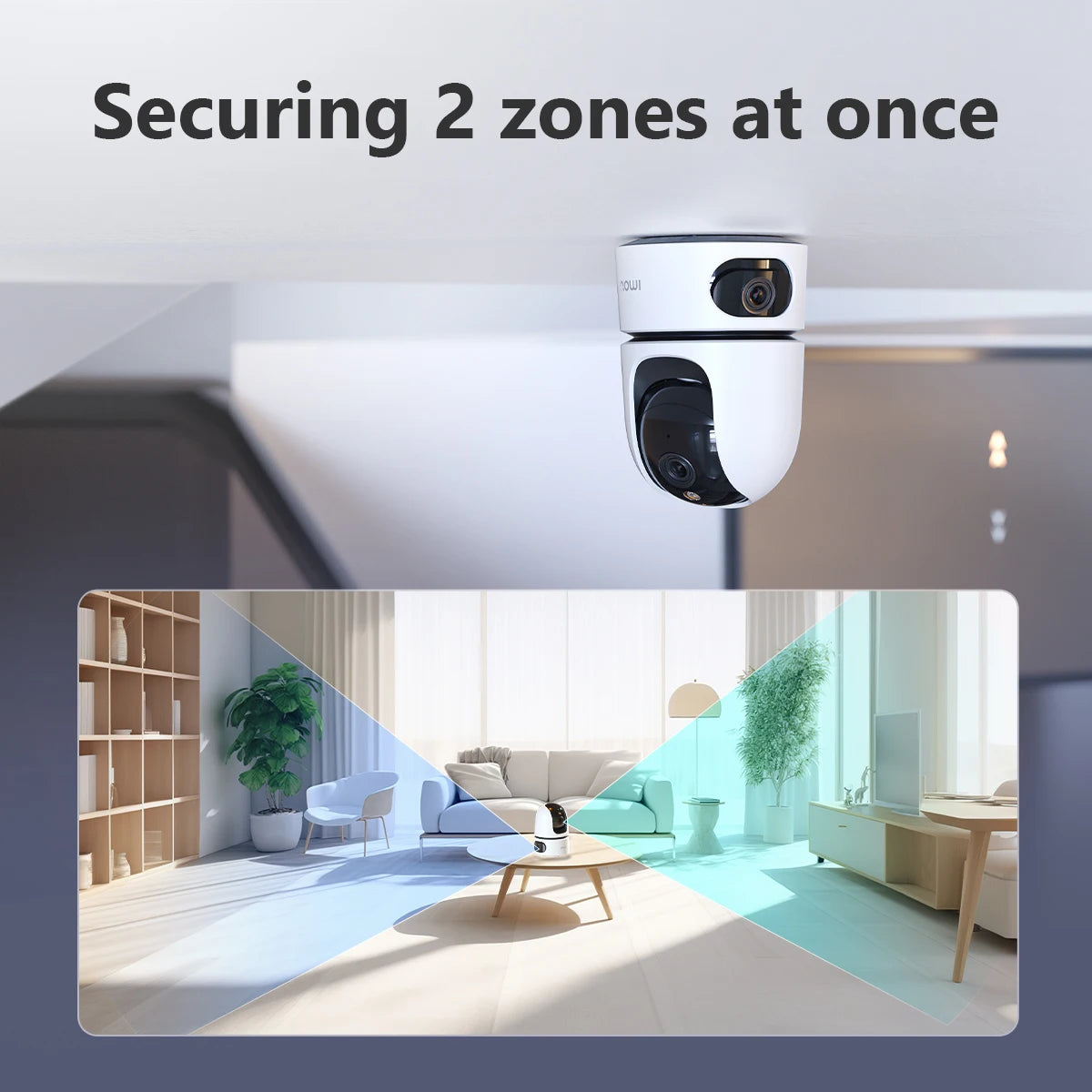IMOU 360° PTZ Dual Lens IP Camera Human Pet Detection Security Camera Baby Monitor AI Color Night Vision Surveillance wifi Cam