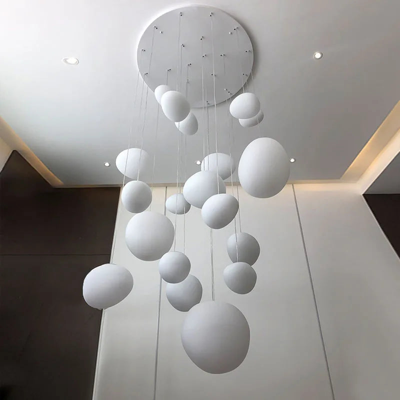 Irregular Glass Ball Pendant Light - Modern Minimalist Ceiling Chandelier Tidesmit