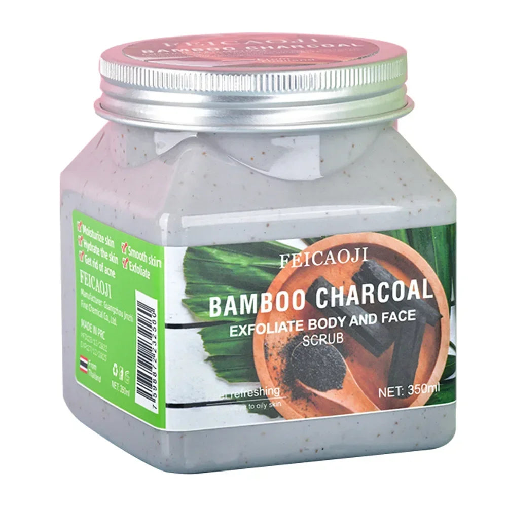 Tidesmit Exfoliating Body Scrub - 350ml Hydrating Salt Treatment Scrubs Treatments Bamboo charcoa 350ml Tidesmit