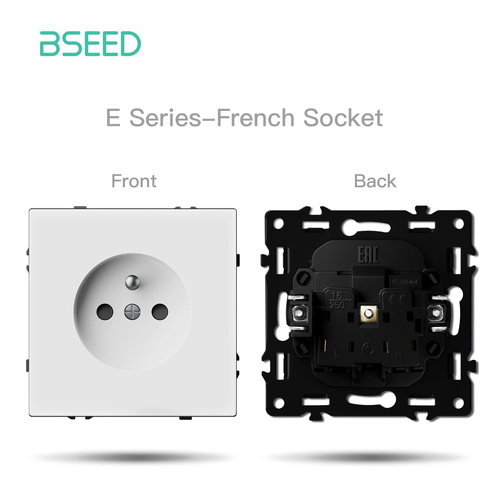 BSEED Zigbee Smart Electric Water Gas Boiler Floor Heating Thermostat Large Panels EU/FR Socket Modules Plastic Frames DIY Parts