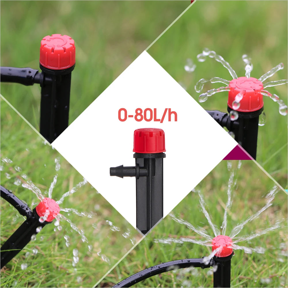 50-5M Automatic Garden Irrigation System Adjustable 13cm Sprinkler Smart Timer Greenhouse Yard Watering Kit Strong Flux