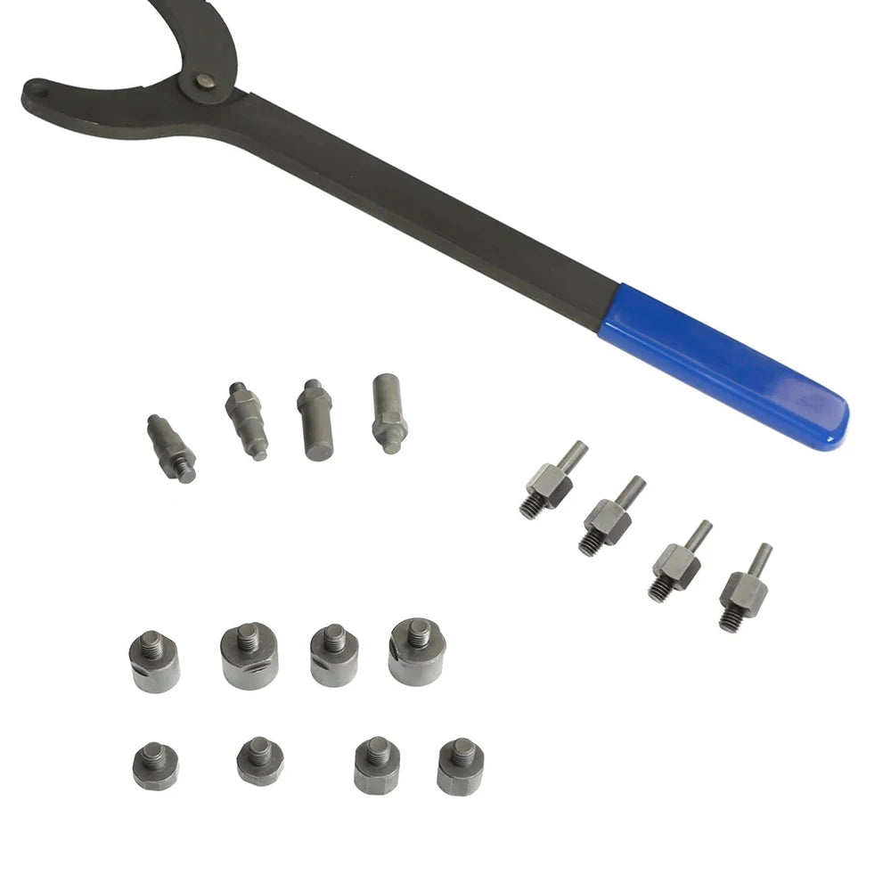 Podofo Camshaft Pulley Wrench Holder Tool Set For VW Audi T10172 T10554 Gear Belt Pulley Retaining Wrench Adjustable Tool