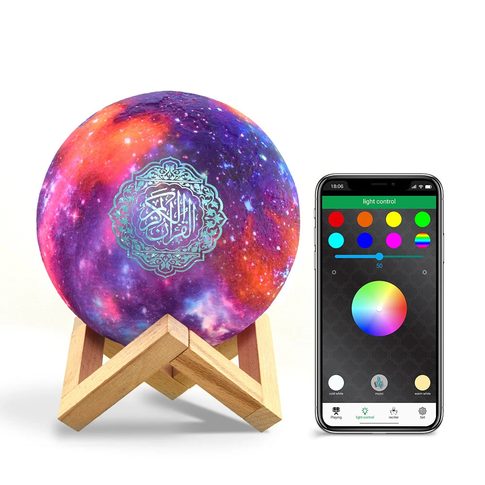 Bright Lamp Quran Islam Arab Muslim Koran Azan Wireless Bluetooth Speaker Portable Night Light Holy Ramadan Islamic Arabic Mp3