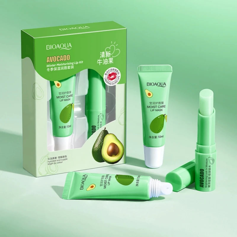 Avocado Lip Care Set: Deeply Moisturizing Balm and Treatment Mask Lip Care Tidesmit