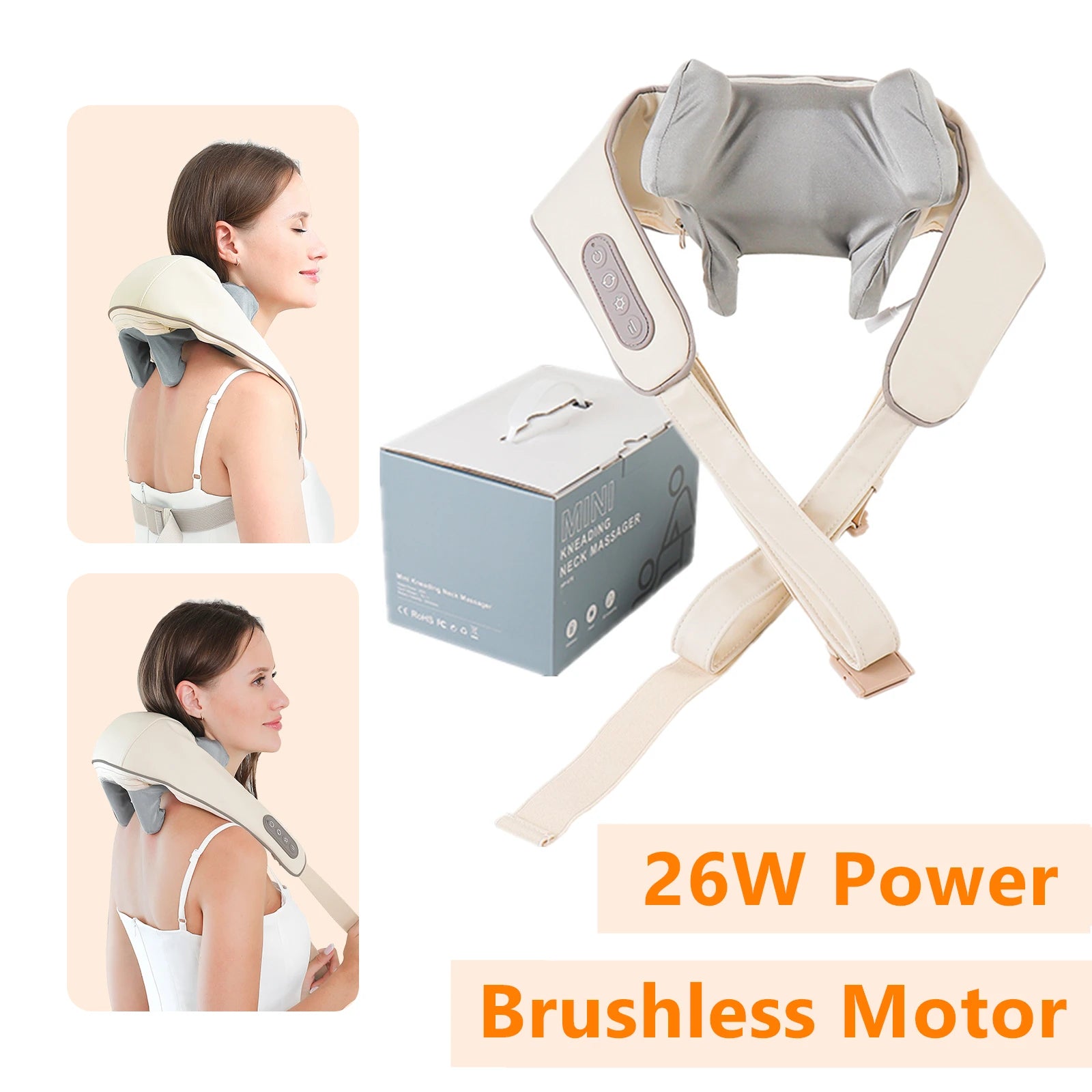 Back Massager Shawl with Heat - Rechargeable Deep Tissue Relief Device Back Massage Instrument Tidesmit