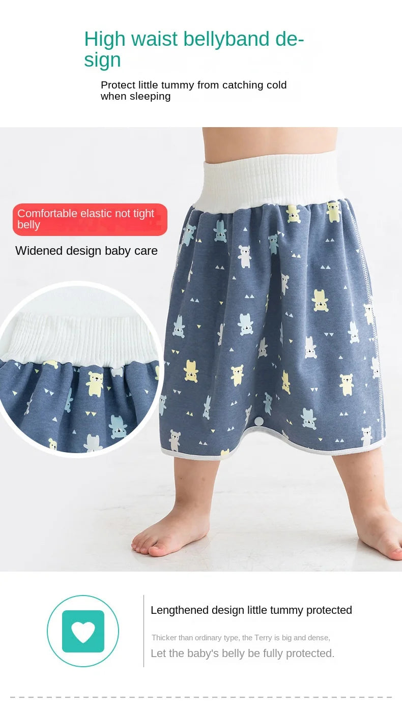 Baby Diaper Pants Waterproof Skirt Cloth Diapers Infant Leak-proof Urine Training Pants Kids Nappy Sleeping Bed Potty Trainining