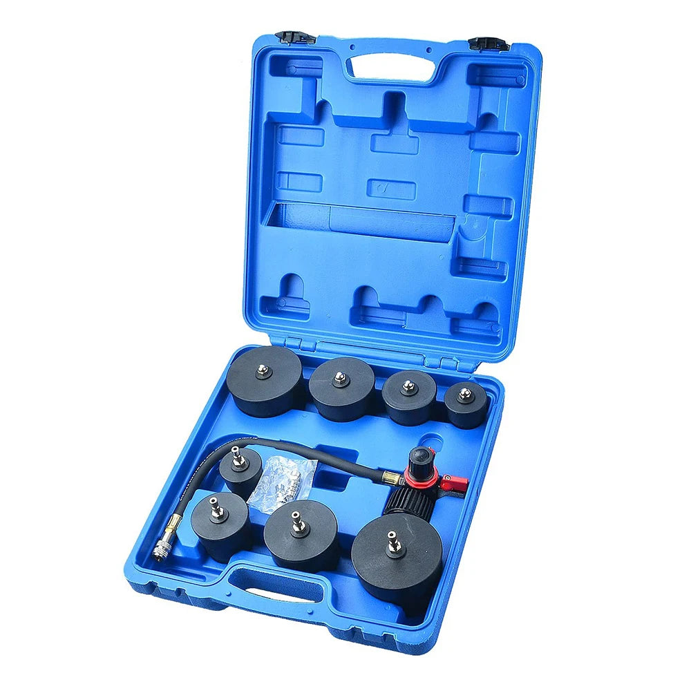 Podofo Turbo Boost Leak Tester Set Turbo System Leakage Detector with 4 Pairs Stepped Adapters 1-3/8"- 3-1/2" for Auto Repair