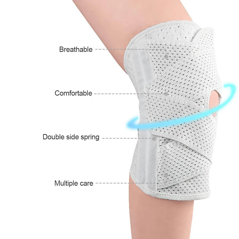 1PC Compression Knee Brace Support, Knee Wrap with Side Stabilizers for Knee Pain, Running, Meniscus Tear, ACL, Arthritis Relief
