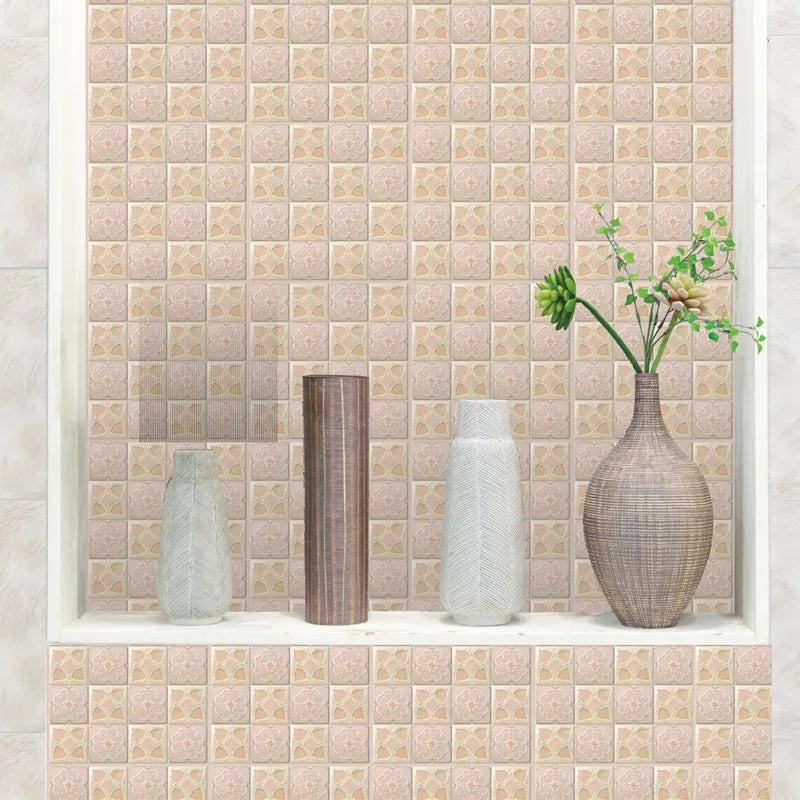 5/10Pcs Peel and Stick Tile Backsplash Thicker Design Marble Tiles 12"X12" Stick on Backsplash Self Adhesive Tiles for Any Room