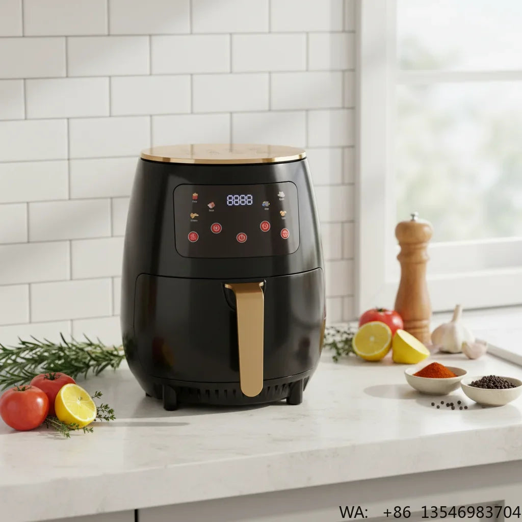 Factory Stock Hot Sale Electric 6L Multi-function Digital Control Air Fryer High-quality Non-stick Surface Household Hotel Use