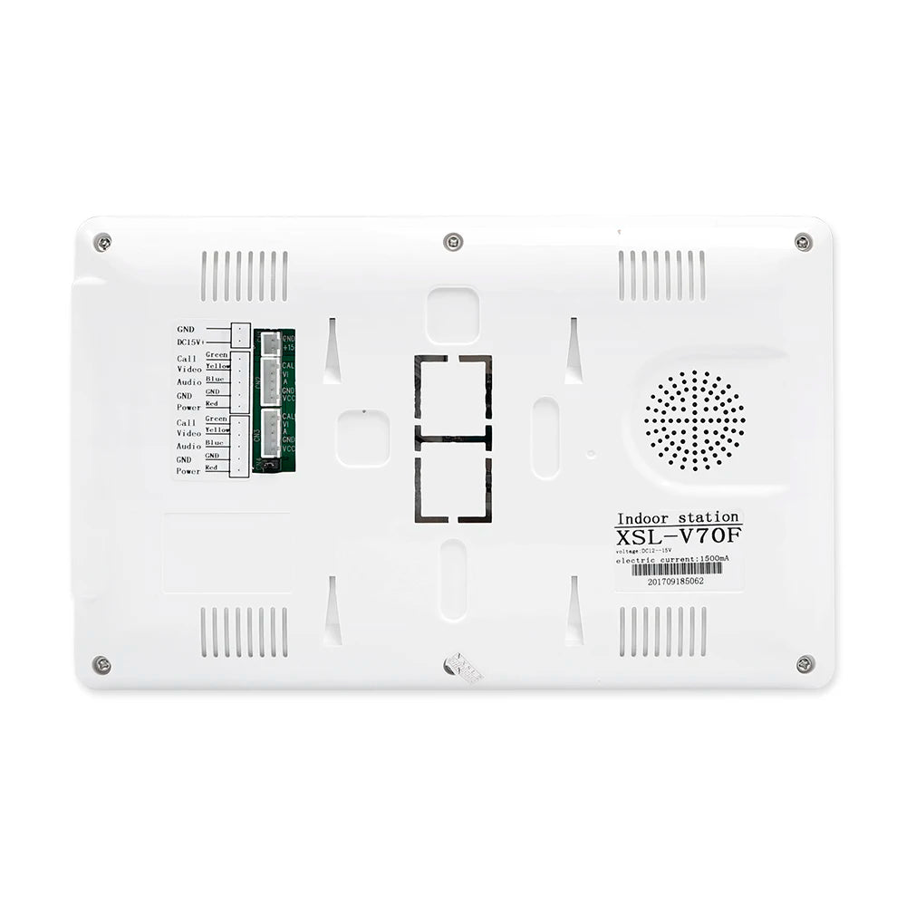 7" Wired Video Door Phone Doorbell Home Security Intercom System 1-In 1-Out RFID Access Control Night Vision Camera