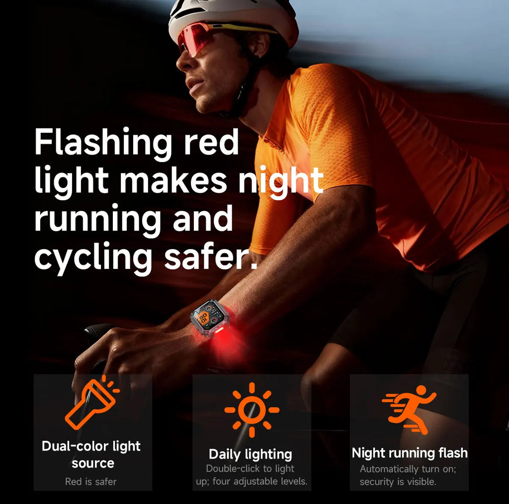 YLL-AK86 Outdoor Sport for Smart Watch Fitness Tracker Sleep Tracker IP67 AMOLED Screen Heart Rate Monitor Magnetic Charging