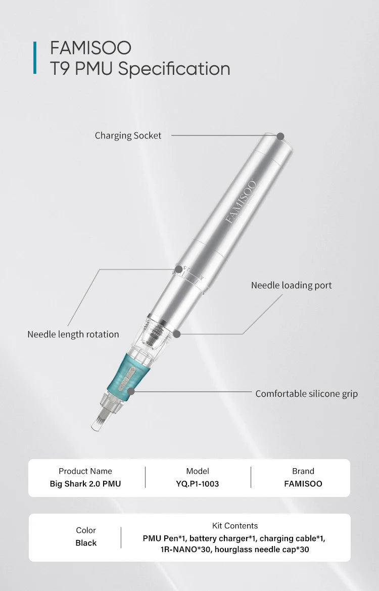 PMU Machine for Microblading, 11000RPM Rotary Permanent Makeup Pen Permanent Makeup Machines Tidesmit